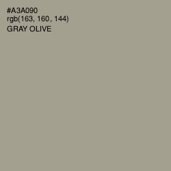 #A3A090 - Gray Olive Color Image